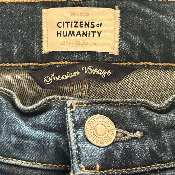 Citizens of Humanity EMERSON Button-Fly Crop Slim Boyfriend Jeans Size 26 ~ EUC - Picture 7 of 14